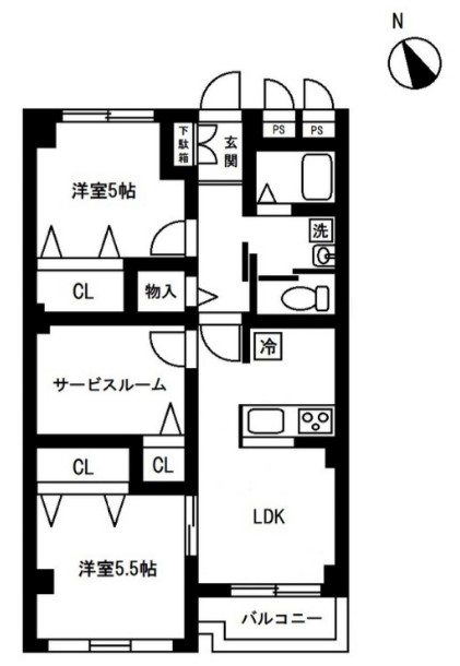 ゾンネンハイム田無の間取り