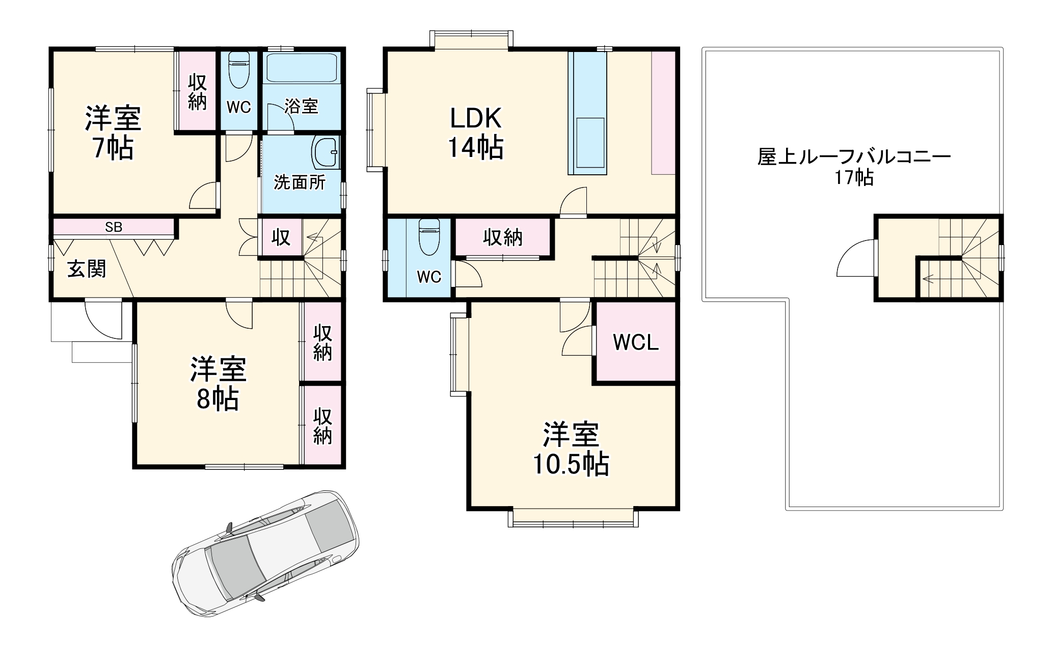 境之谷貸家の間取り