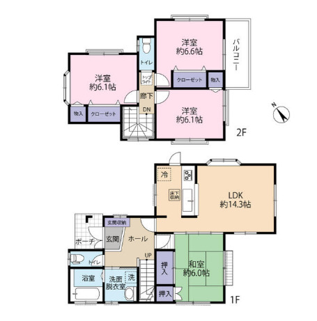 南町3丁目戸建の間取り