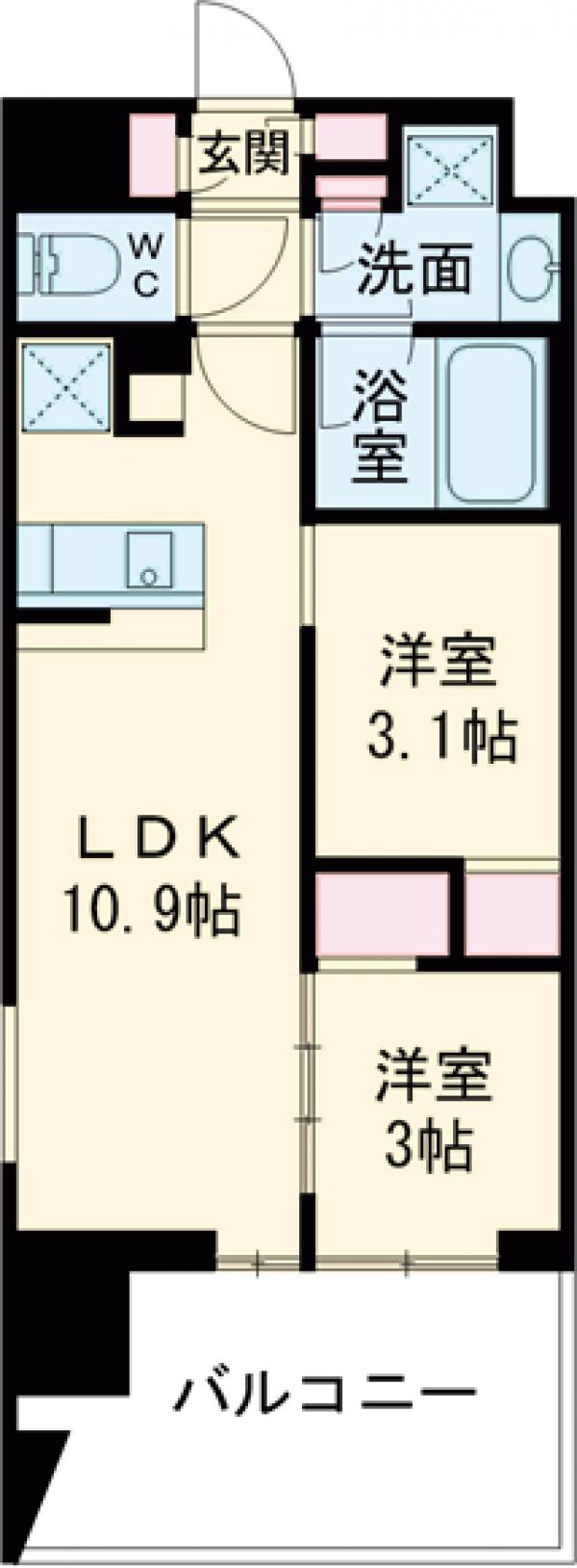 クレストコート東陽町の間取り