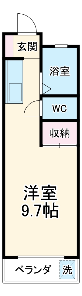 ハイツ島塚の間取り