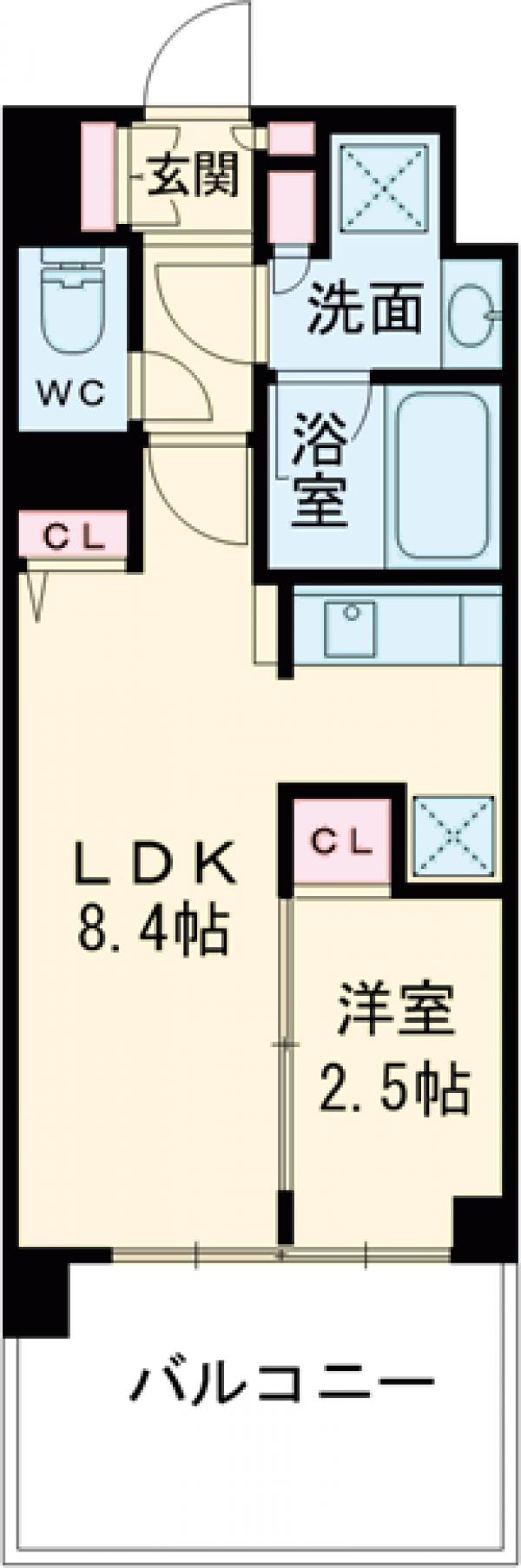 クレストコート東陽町の間取り