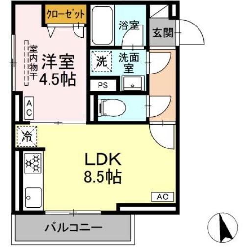 セレスティア羽沢A棟の間取り