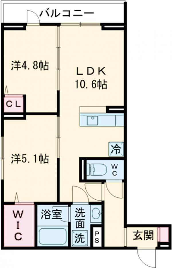 セレスティア羽沢A棟の間取り