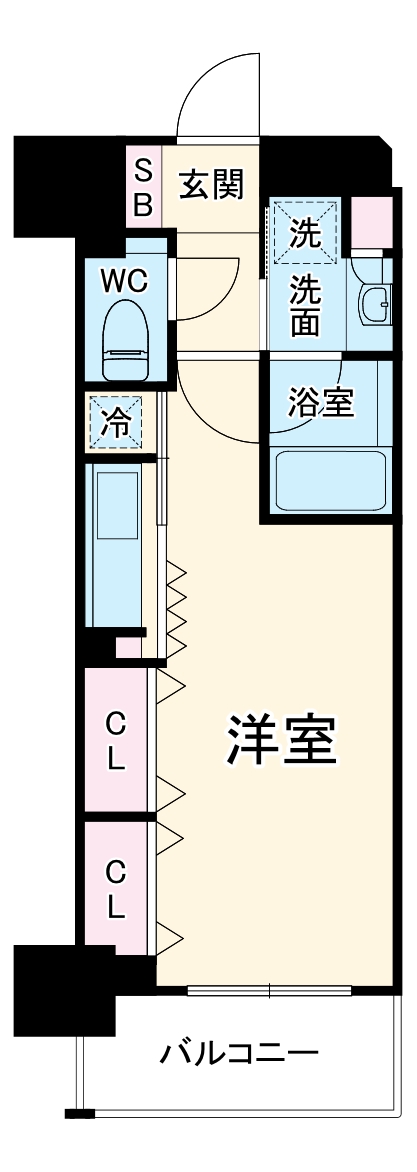 ライオンズステーションプラザ横濱プリマゾーナの間取り