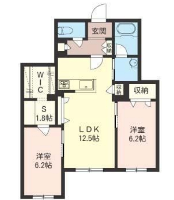 ヴィアソーレ三鷹の間取り