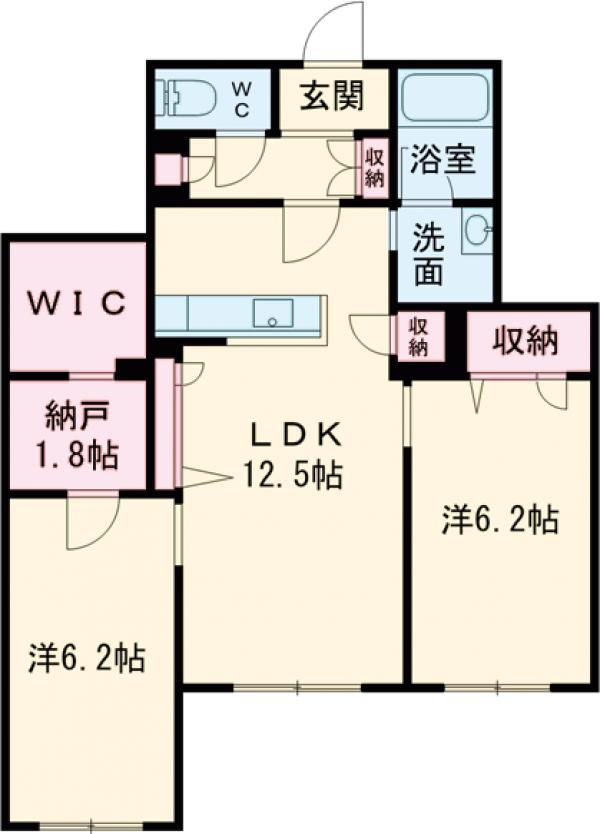 ヴィアソーレ三鷹の間取り