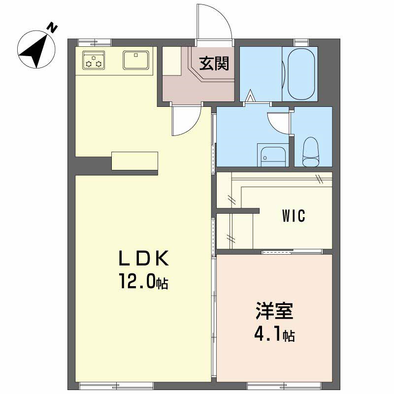 ドミール南陽 Bの間取り