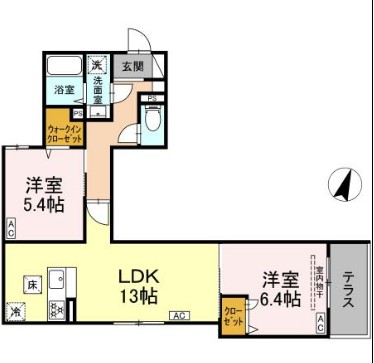 セレスティア鷺宮Ⅱの間取り