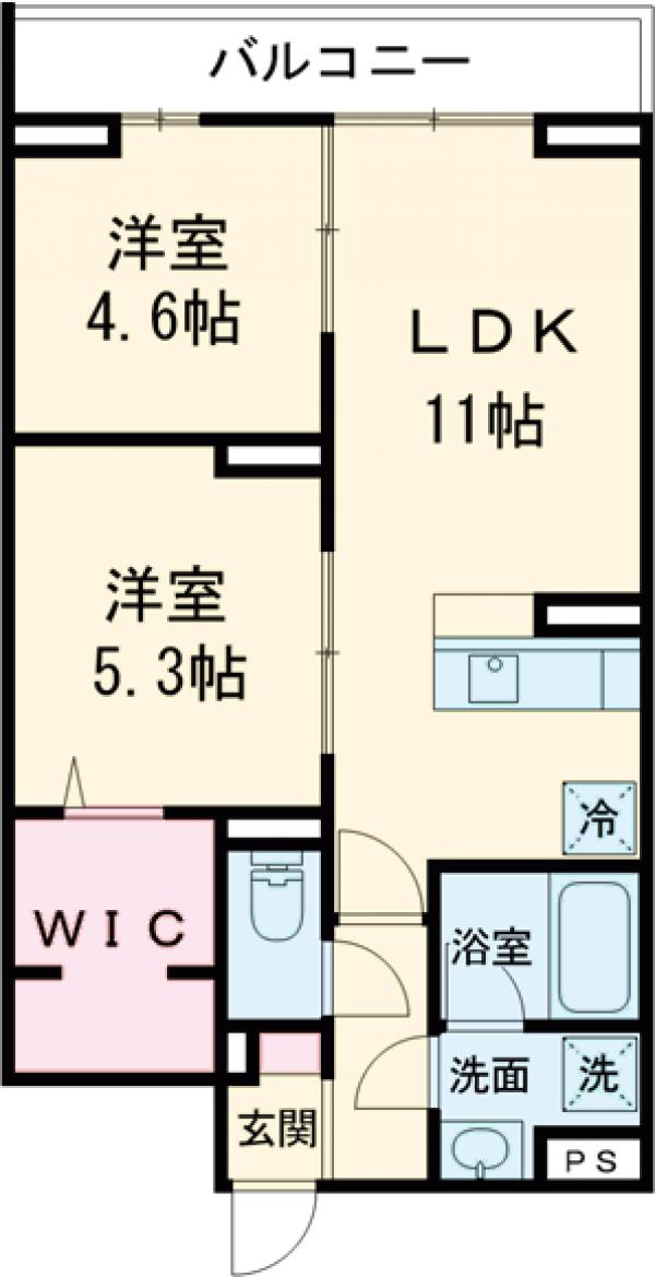 セレスティア羽沢A棟の間取り