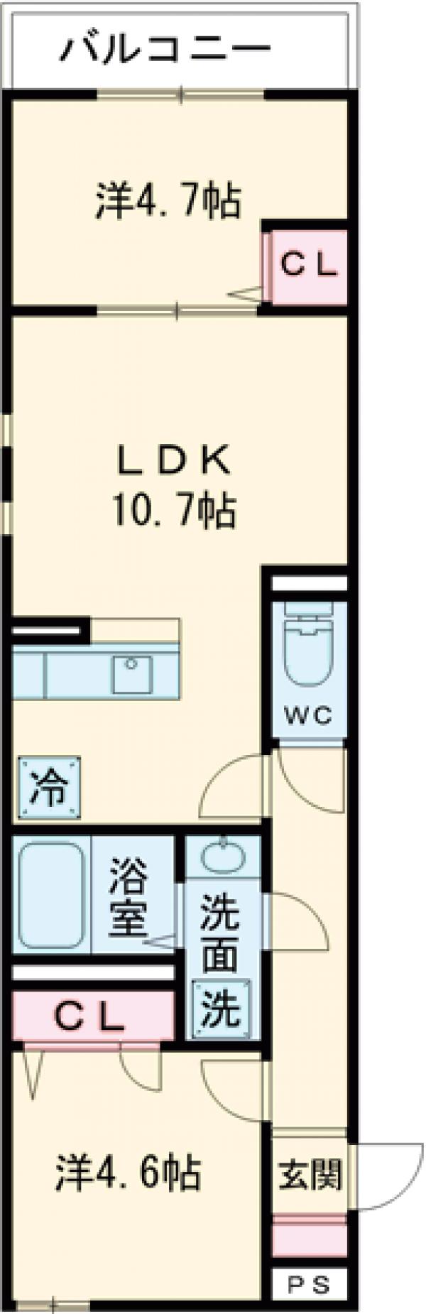 セレスティア鷺宮Ⅱの間取り