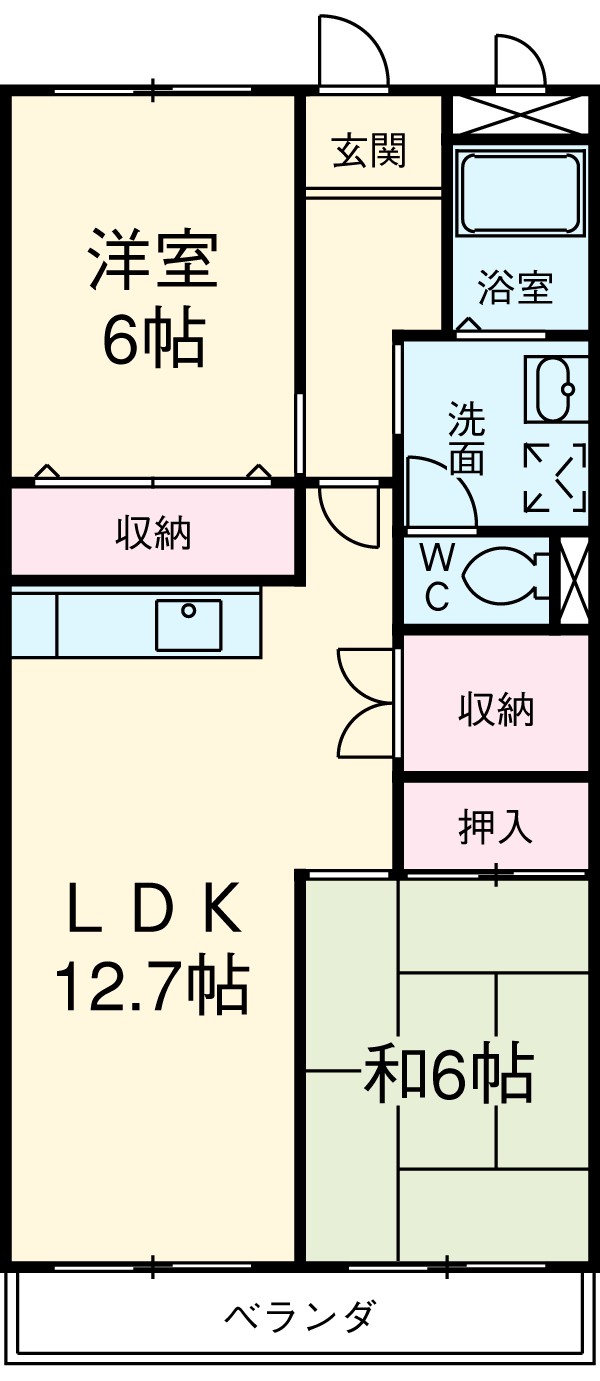 グランドハイツ日進の間取り