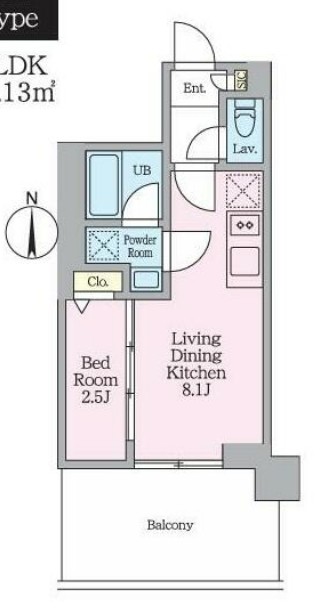 クレストコート東陽町の間取り