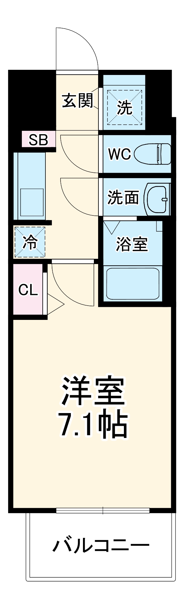S-RESIDENCE名古屋菊井alineの間取り