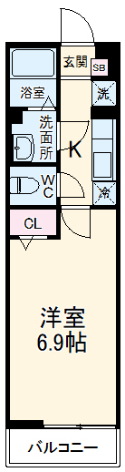 リブリ・本八幡Ⅱの間取り