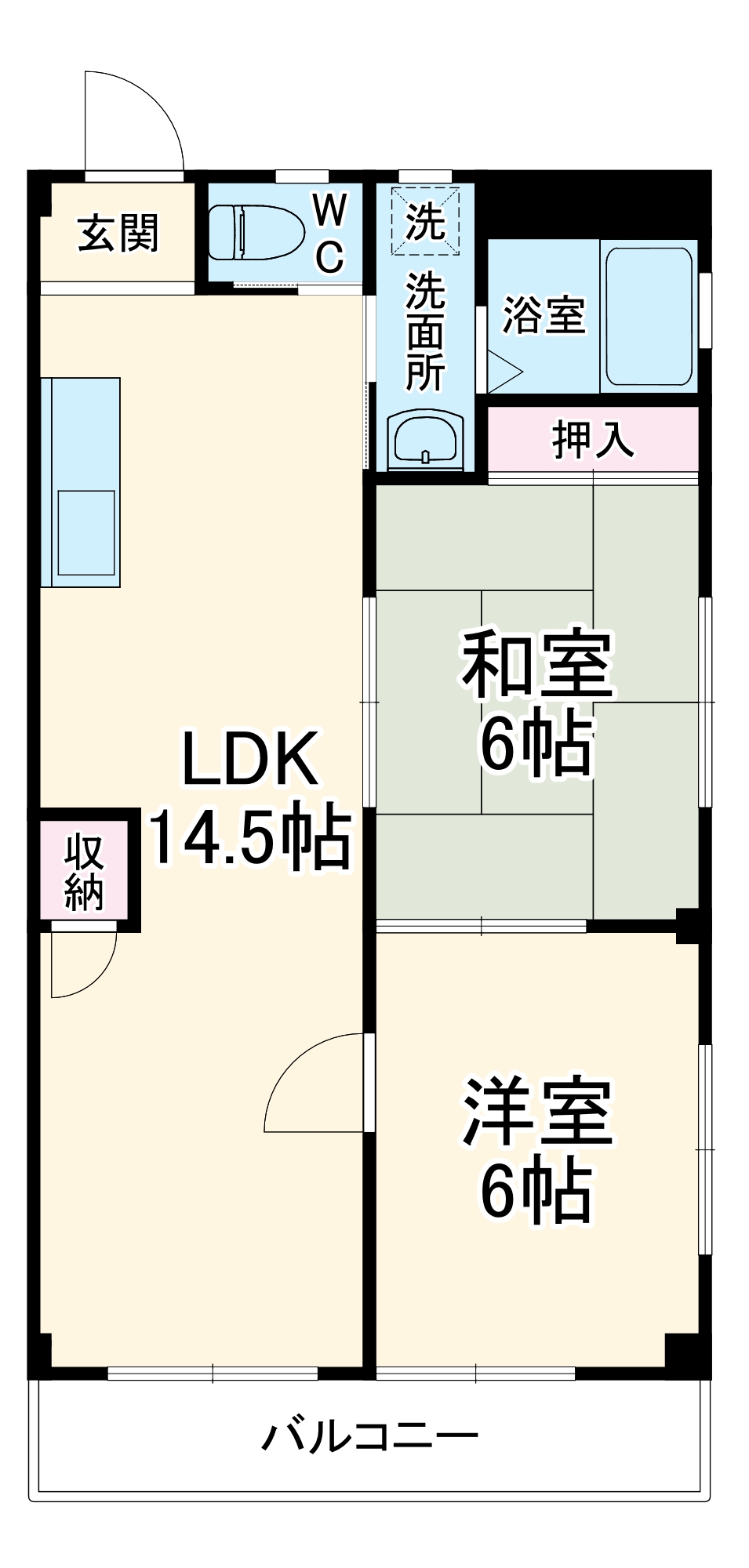 原町油屋レジデンスの間取り