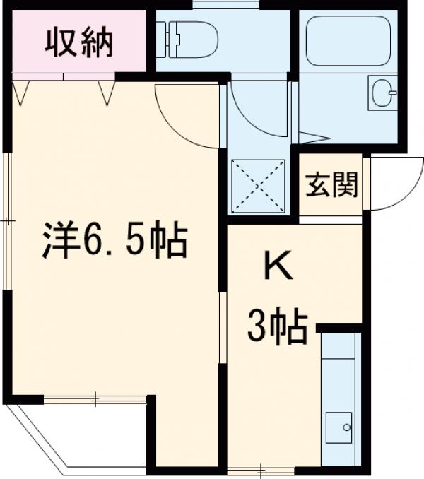カロス瑞江の間取り