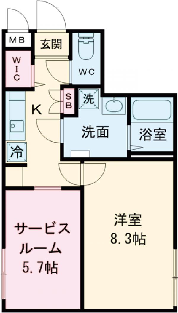 スカイラシクラス武蔵関の間取り
