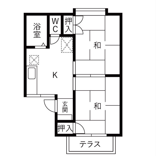 イーストパーク佐野 Aの間取り