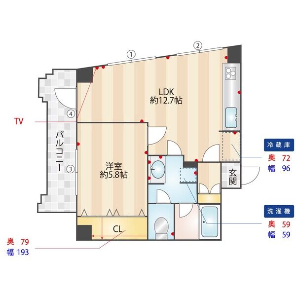 ISM松原の間取り