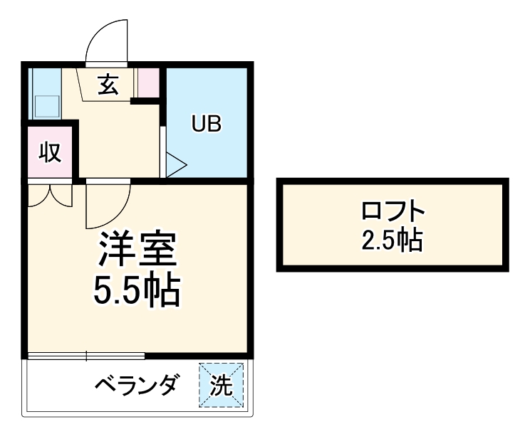 レオパレス金沢文庫第3パート2の間取り