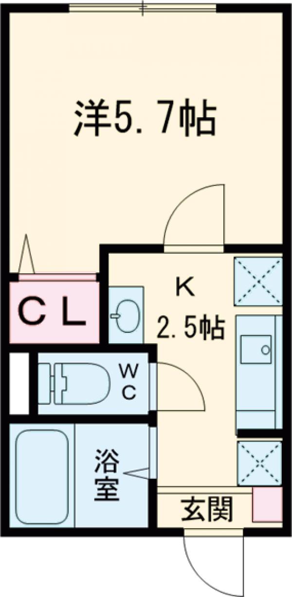 べルテイン関原 の間取り