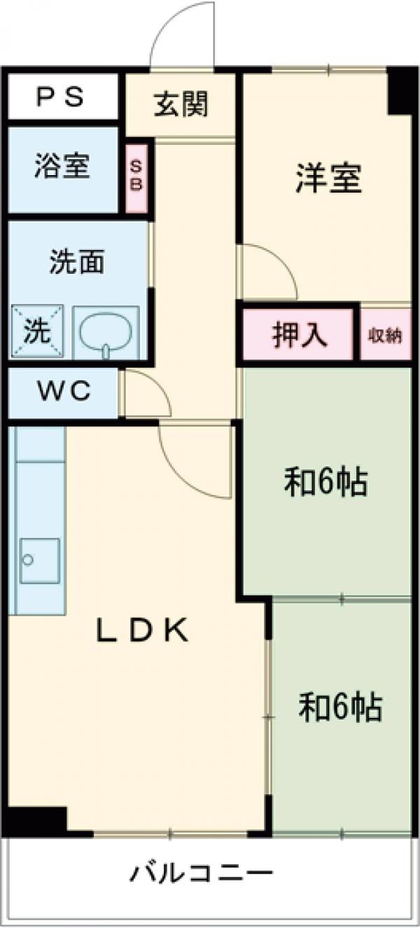 エスポワール西調布の間取り