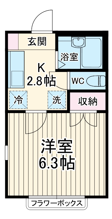 シーダーベルクBの間取り