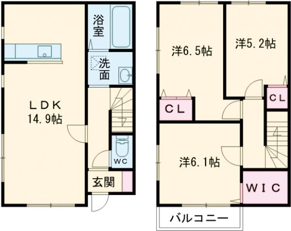 グランソフィア東秋留の間取り