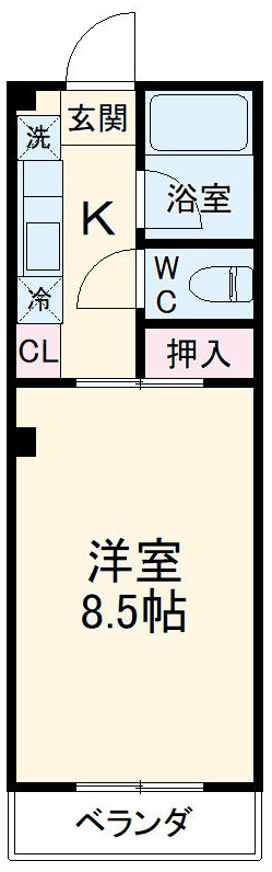 パレスハートA棟の間取り