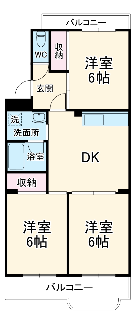 スカイマンション浦安Bの間取り