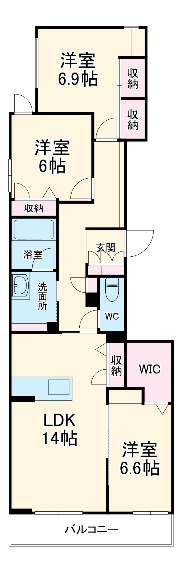 フジスター浜松の間取り