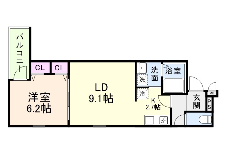 フジパレス ダイドウ2丁目の間取り