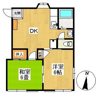 メゾンドUの間取り