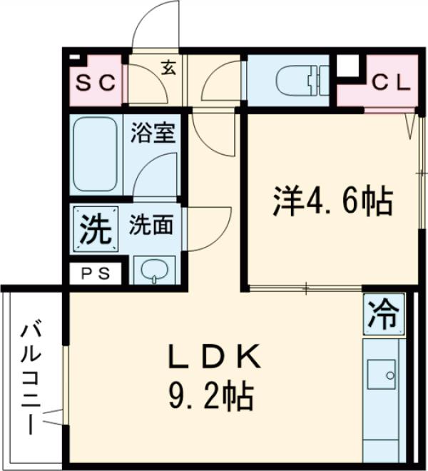 セレスティア羽沢B棟の間取り