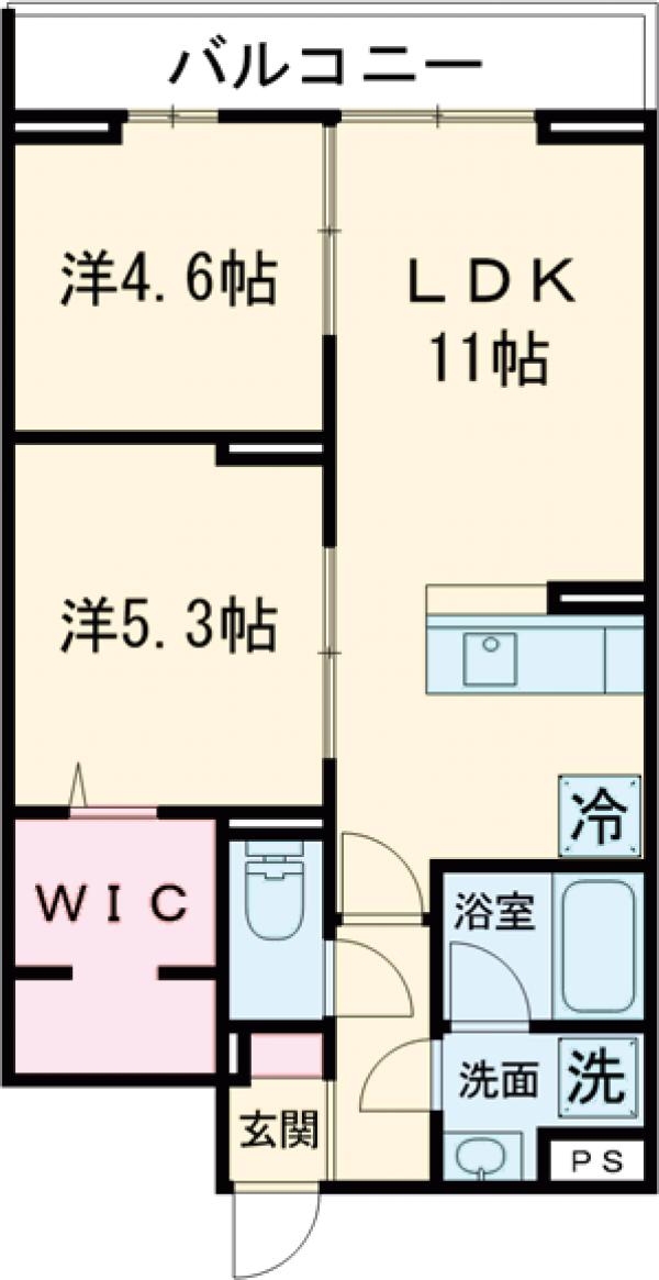 セレスティア羽沢B棟の間取り