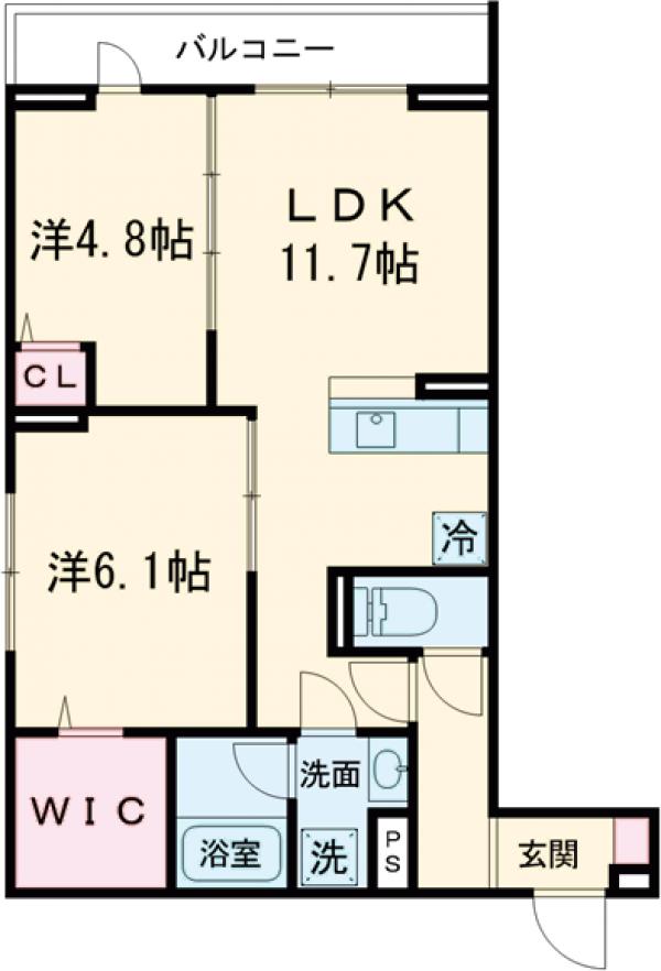 セレスティア羽沢B棟の間取り