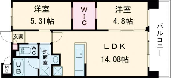 プレジオ北綾瀬ASIANの間取り