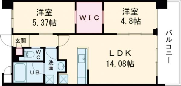 プレジオ北綾瀬ASIANの間取り