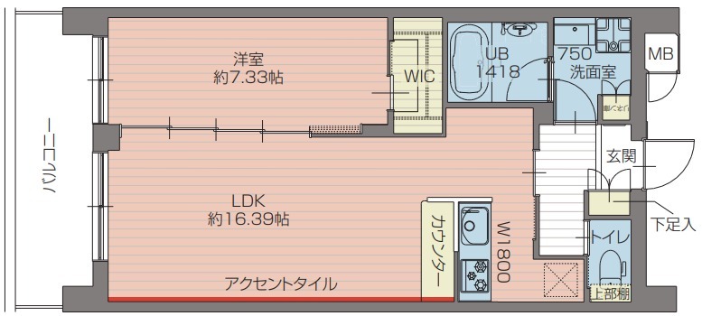 プレジオ北綾瀬ASIANの間取り