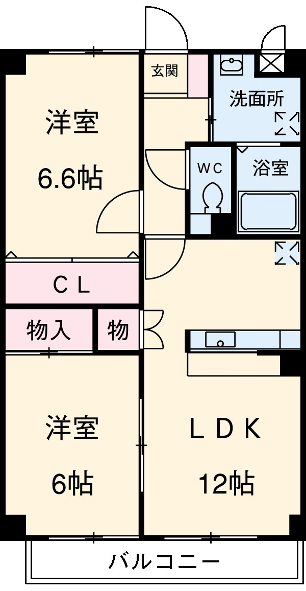 メトロ扶桑の間取り