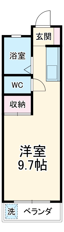 ハイツ島塚の間取り