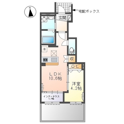 ルピナス Bの間取り