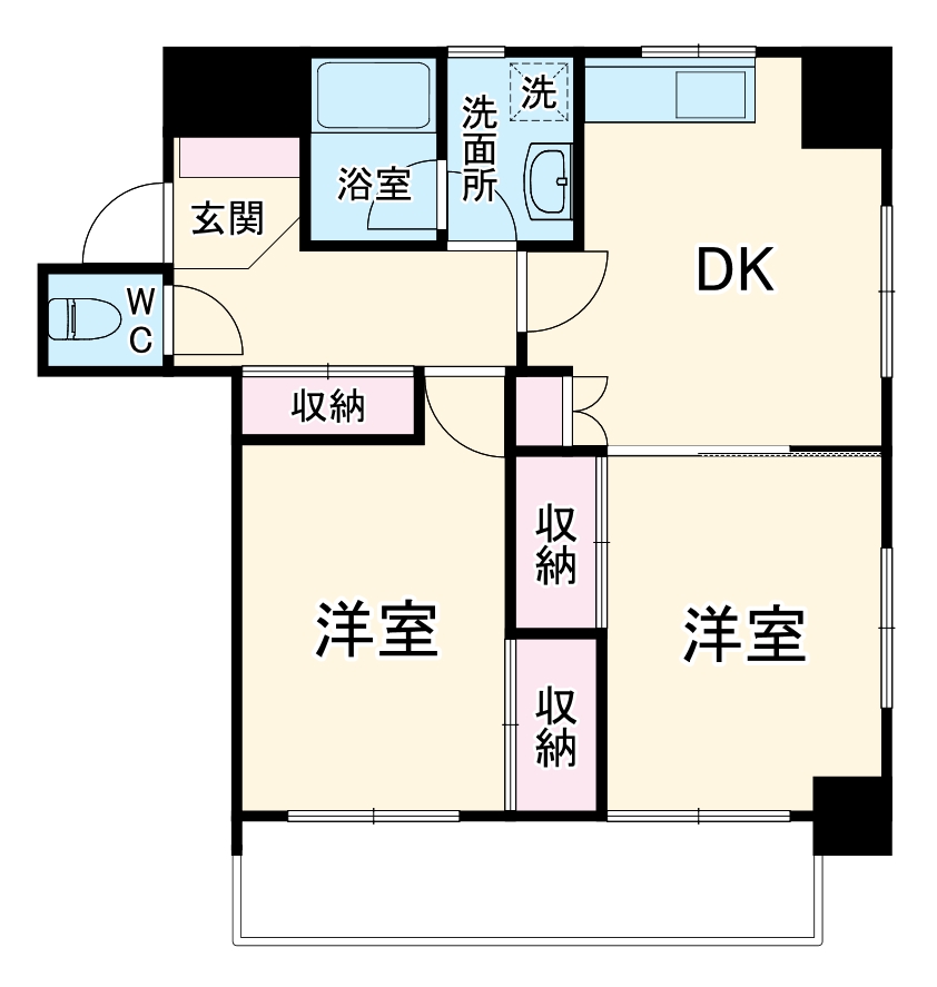 グローリアパレス弐番館の間取り