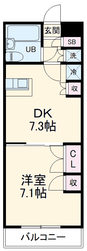 ユタカローズガーデンの間取り