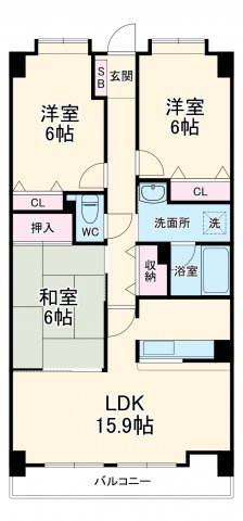 リーフマンション グロリアスの間取り