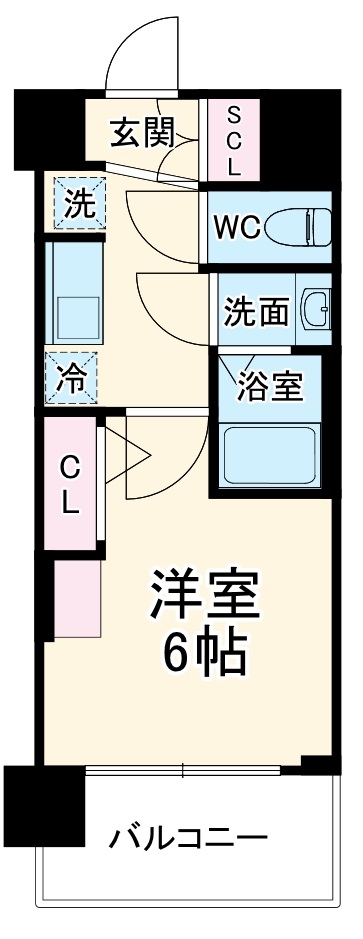 プレリスNEO大阪十三エルヴィオンの間取り