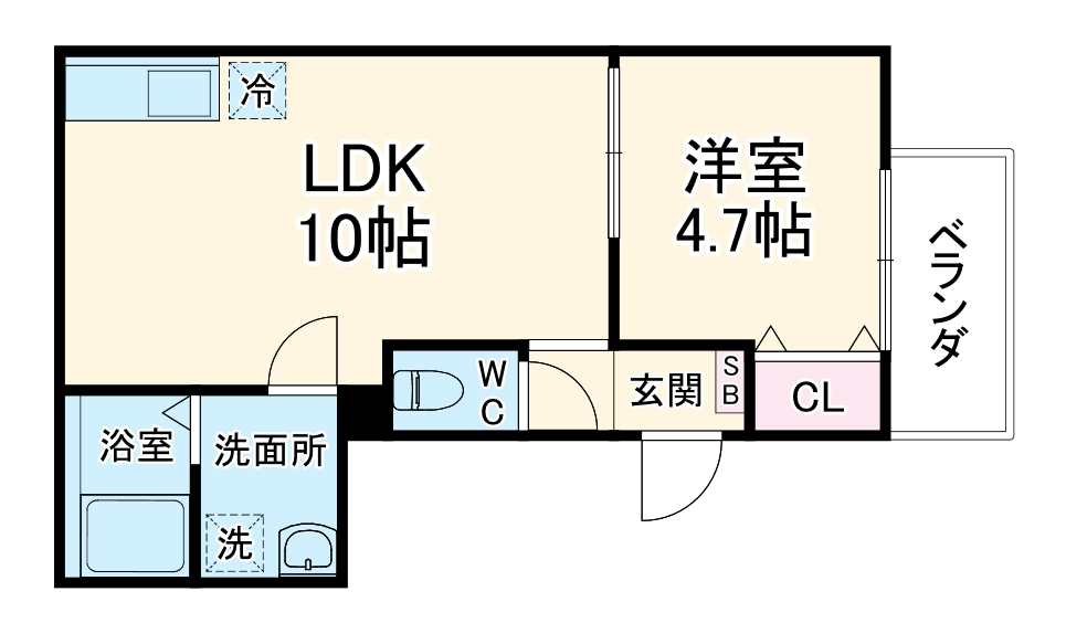 仮称)吹田市豊津新築の間取り
