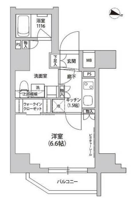グランドルチェ門前仲町の間取り
