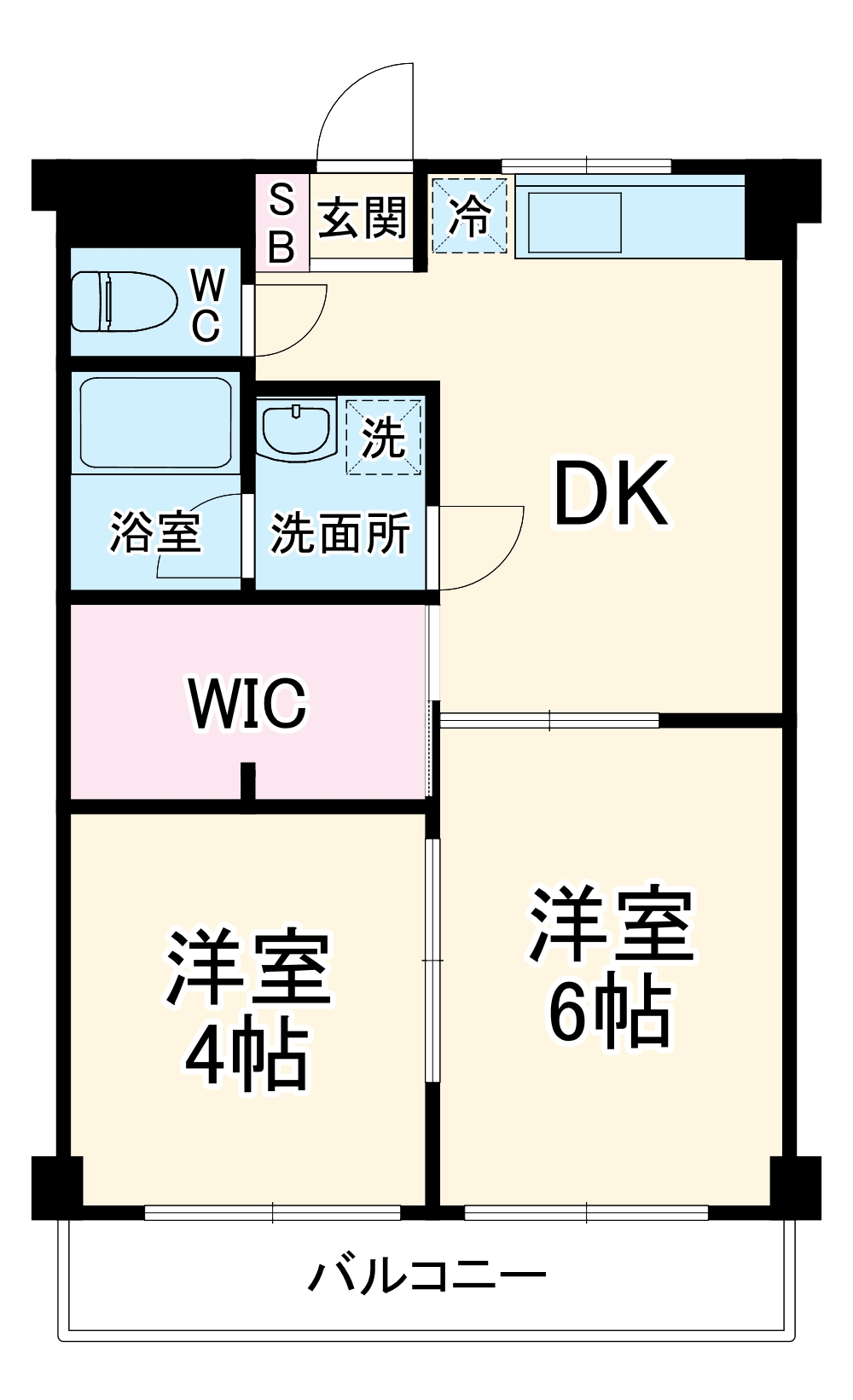 ドミール多摩の間取り
